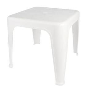 Mesa De Plástico De Apoio Multiuso Branca 43X51Cm Mor