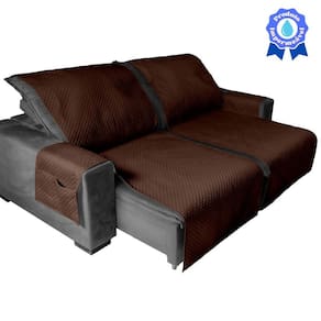 Capa Protetora Para Sofa Retratil Impermeável 2,40M Tabaco