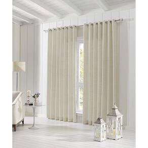 Cortina Sala/Quarto Messina Jacquard 200X180 Bege 11581