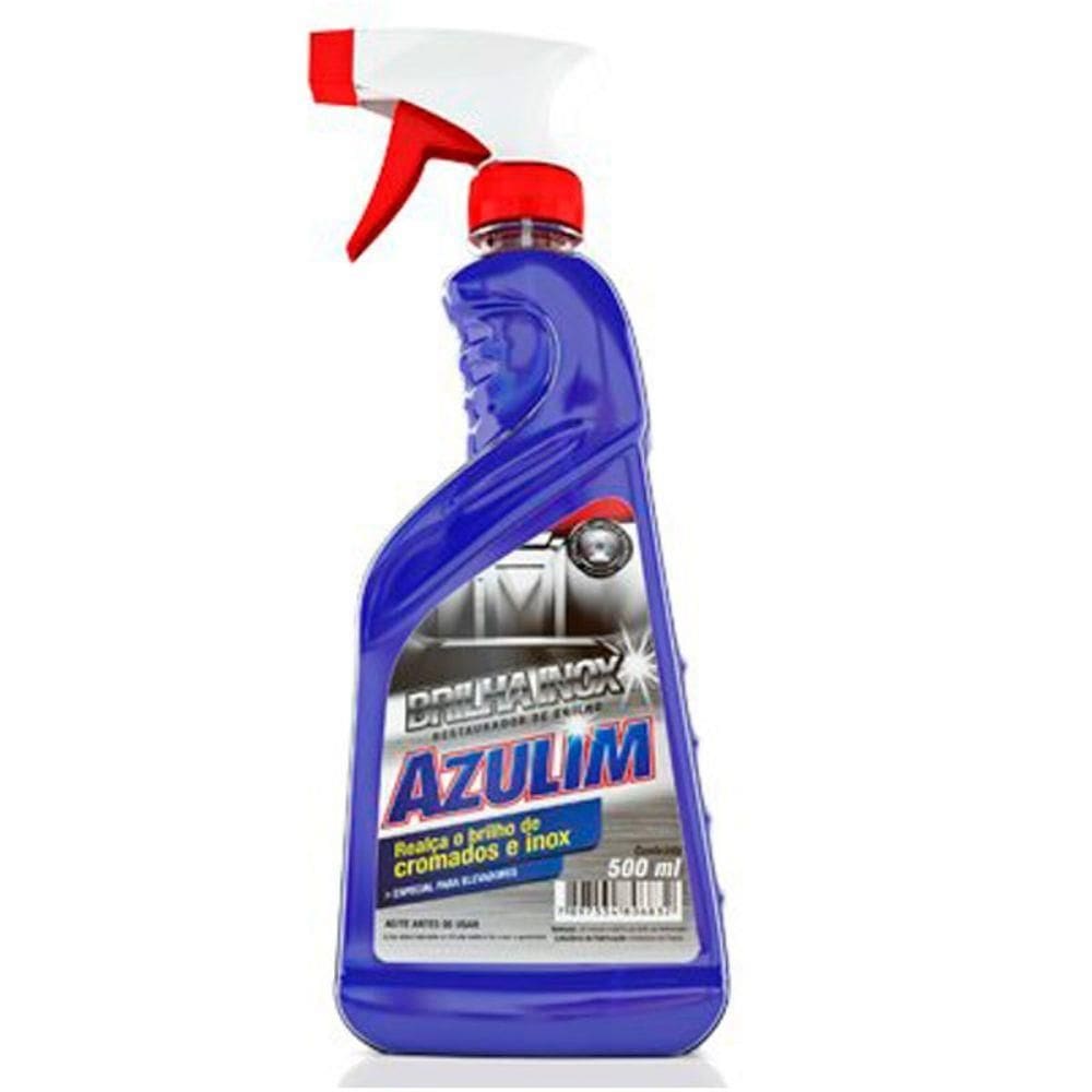 Brilha Inox Azulim 500ML - Acabamento e brilho para Inox