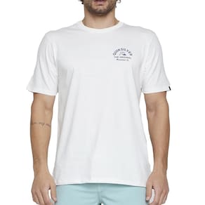 Camiseta Quiksilver Classic Arch SM25 Masculina Snow White