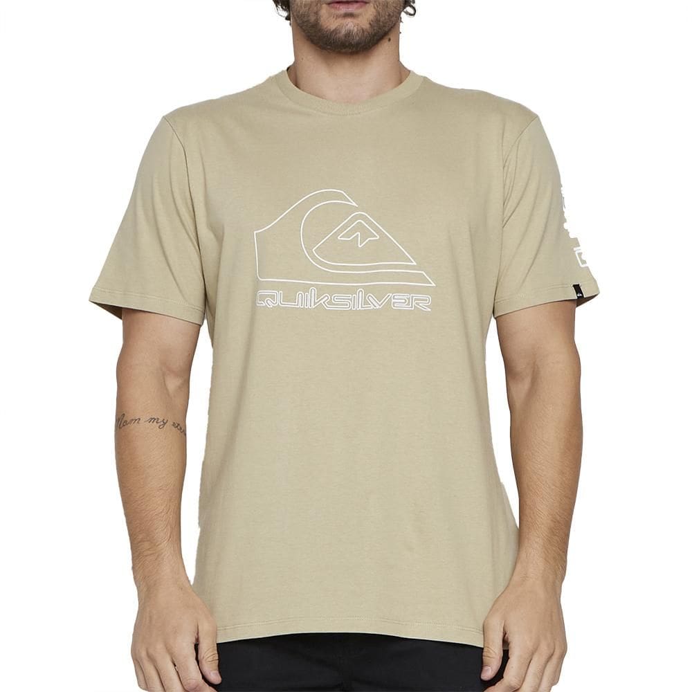Camiseta Quiksilver New Tour SM25 Masculina Caqui