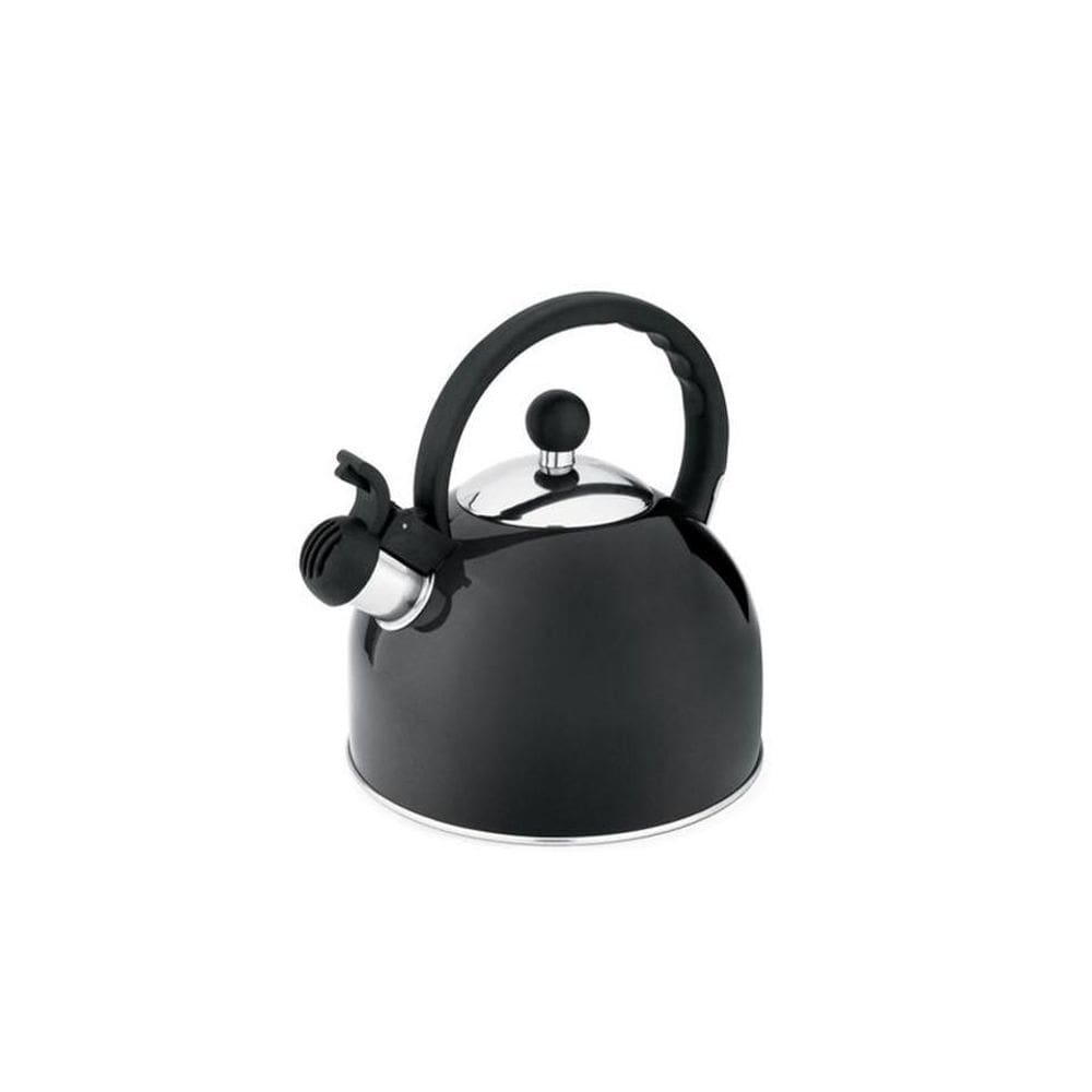 Chaleira Em Aço Inox Com Apito Fixo 1,75L Preta - Hercules