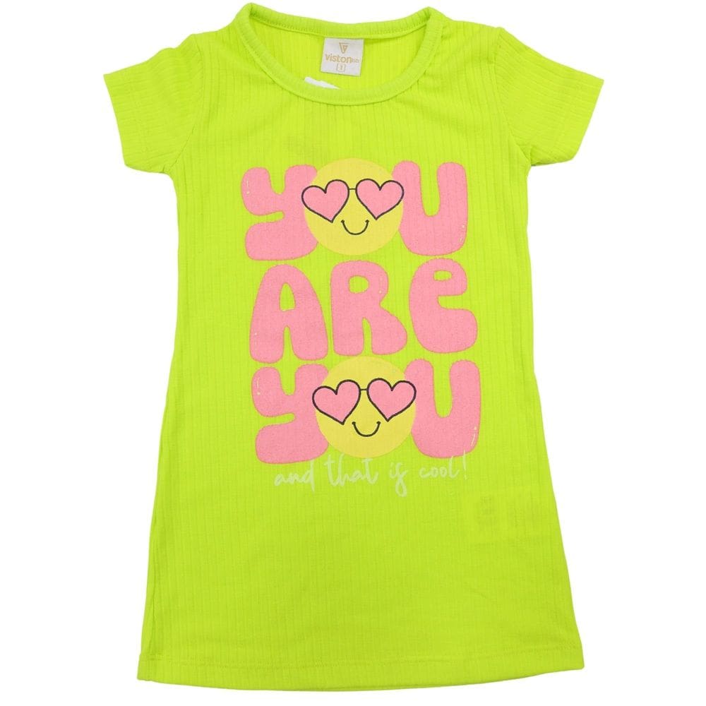 Vestido Infantil Ribana Canelada Silk Metalizado Verde Claro