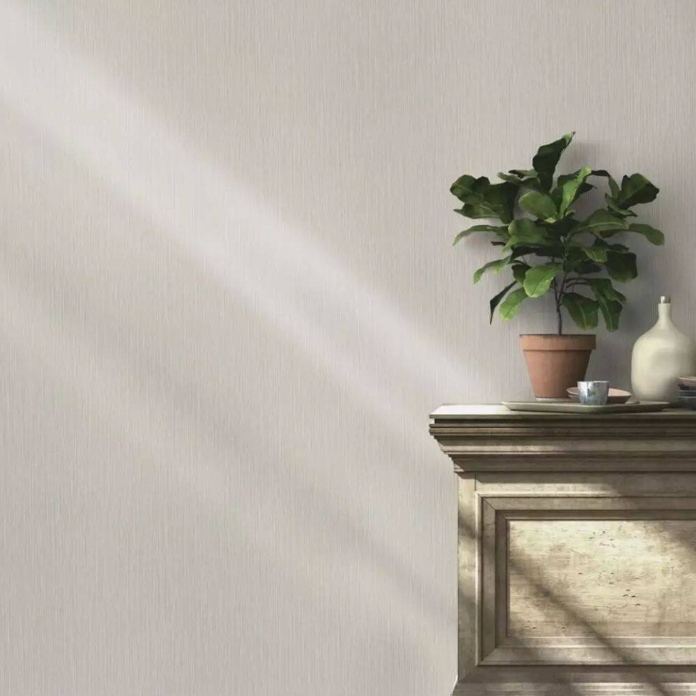 Papel de Parede African III Aspecto Têxtil Cinza 537680