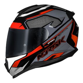 Capacete Norisk Razor Speed Max Cinza e Laranja