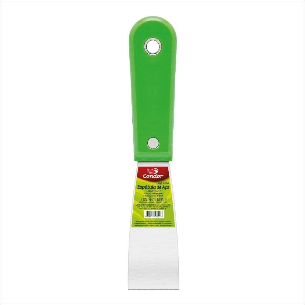 Espátula Condor Aço Cromado Cabo Plástico 857 4cm - Embalagem com 12 Unidades