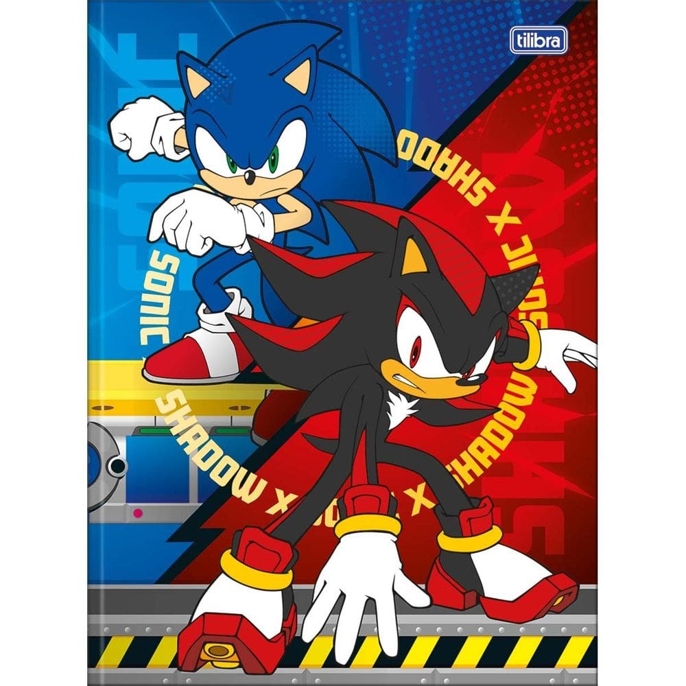 Caderno Brochura Capa Dura Universitário Sonic 80 Folhas Tilibra