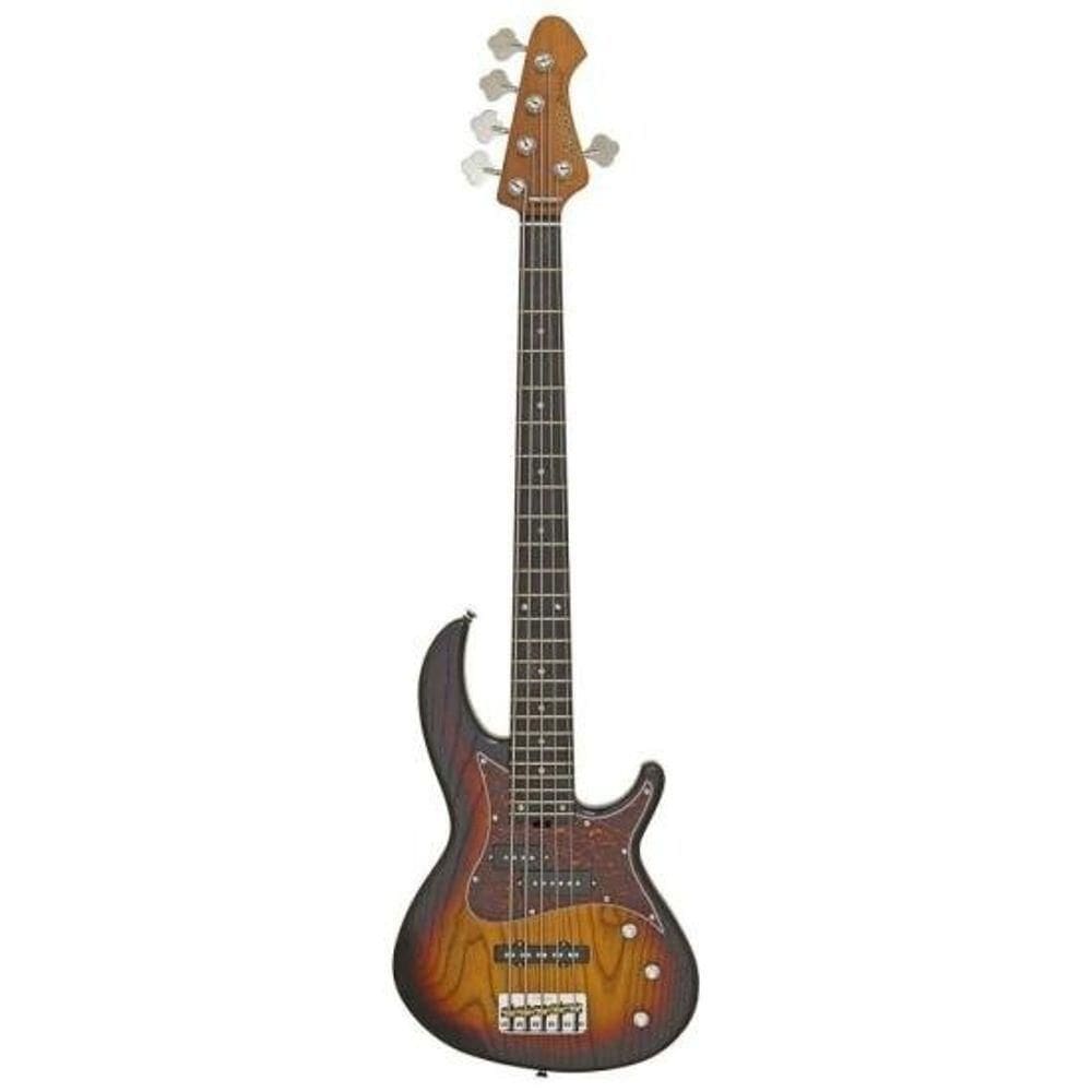 Contrabaixo Aria Pro Ii 313-mk2-5 Detroit 5 Cordas Open-pore Sunburst