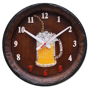 Relógio Barril Decorativo - Happy Hour - 42cm