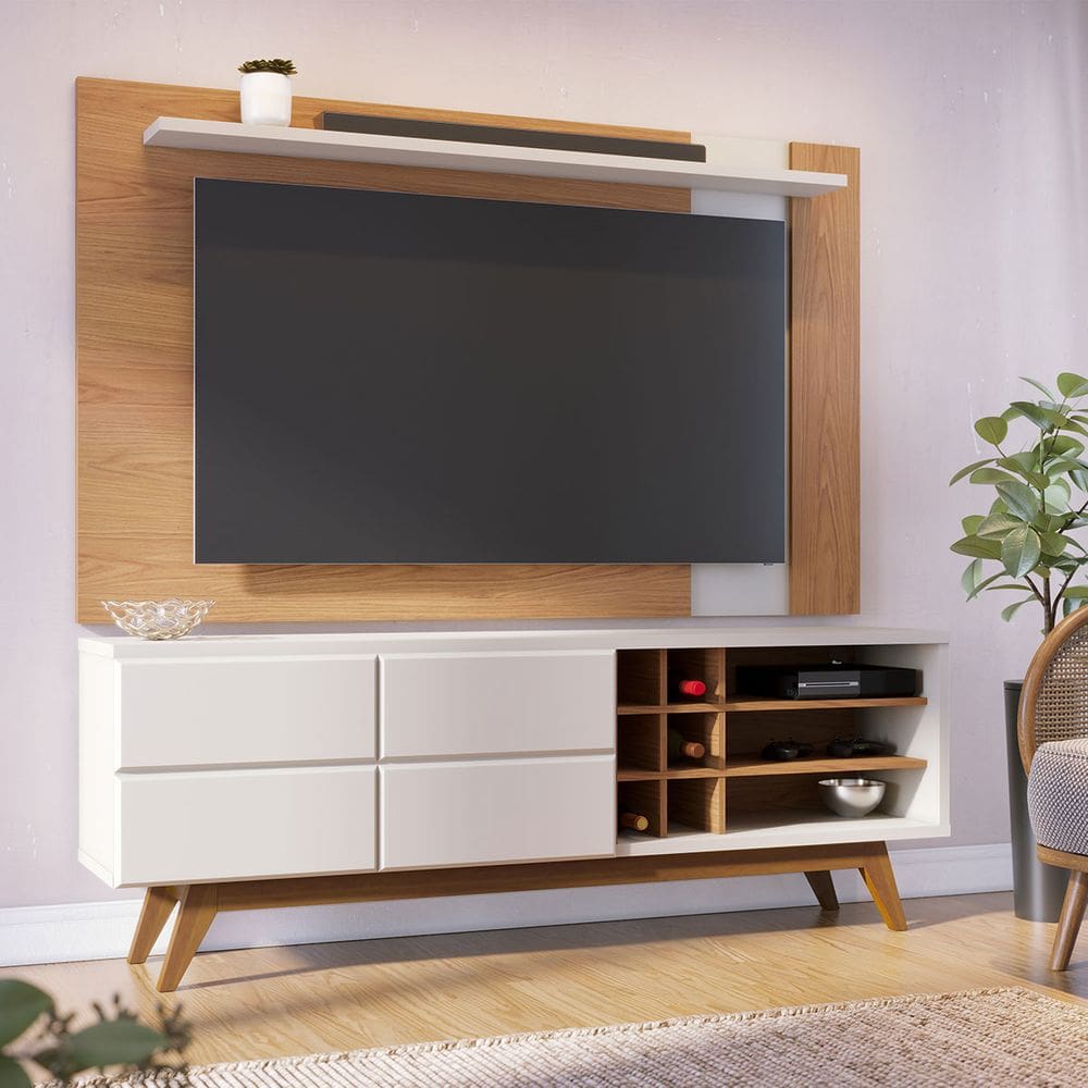 Rack com Painel Extensivo para TV até 70 Pol 180x172cm Colibri