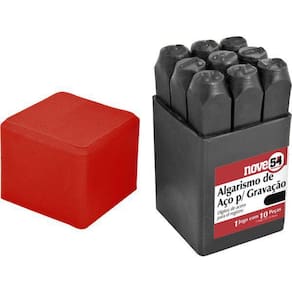 Algarismo De Aco Para Gravacao 6Mm 954 3609000006