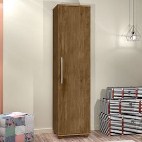 Armário Multiuso Sofia 1 Porta 4 Prateleiras Jequitibá - J&a Móveis