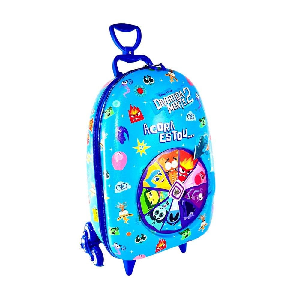 Mochila Roda Tripla 3D Divertidamente Roleta Impermeável