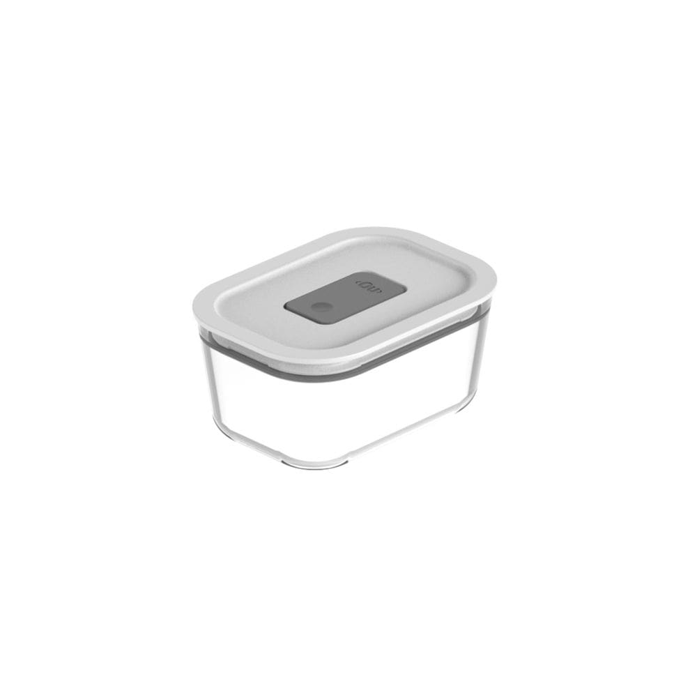 Pote Hermético de Vidro Borossilicato Fresh Lock Branco 370ml - Ou