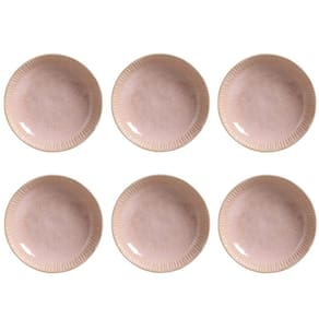 Conjunto de Pratos Fundos 06 Peças Linhas Litchi Porto Brasil