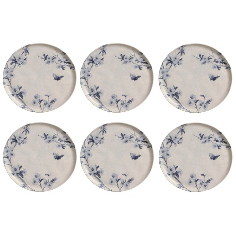 Conjunto de Pratos Rasos 06 Peças Bio Hallerbos Porto Brasil