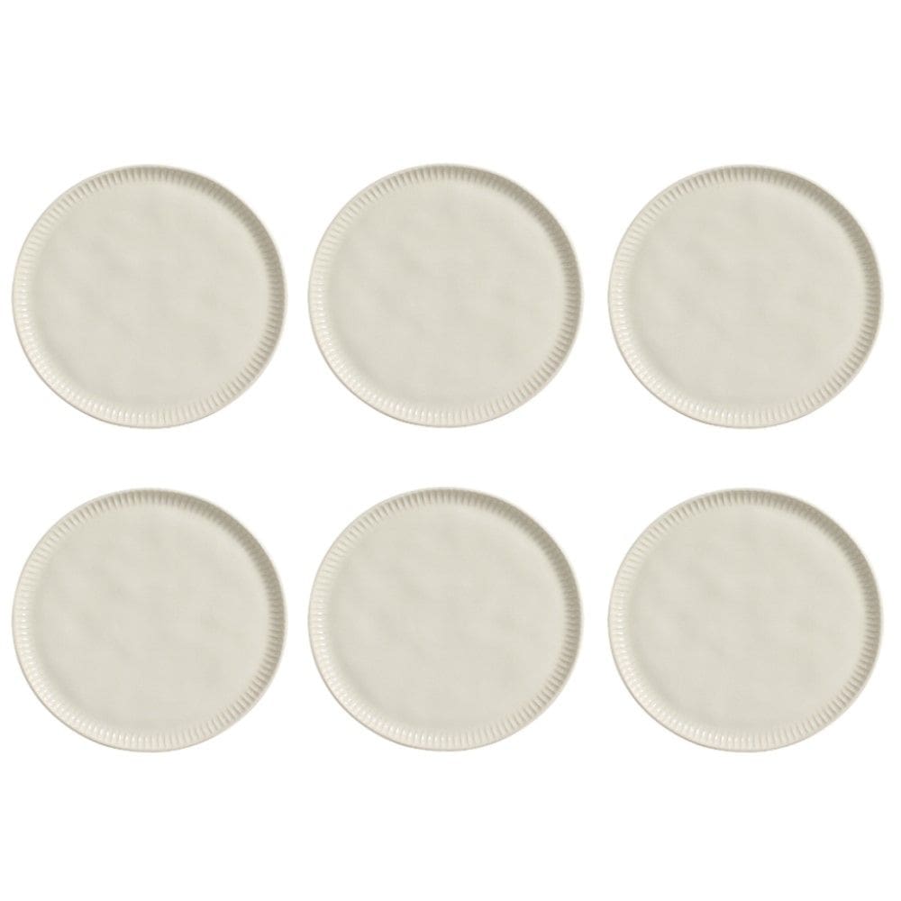 Conjunto de Pratos Rasos 06 Peças Linhas Clay Porto Brasil