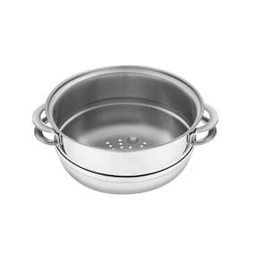Cozi-Vapore Solar 20 cm 3,2 L em Inox com Alças Tramontina 62510/200