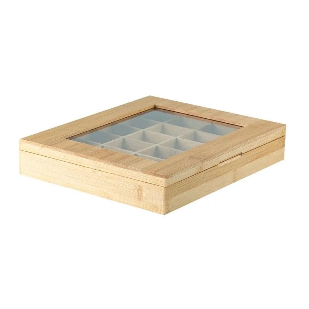 Organizador de Cápsula Sense Bambu 24 Divisórias 30 x 25  x 5,5 cm Ou