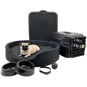Kit Pet Médio Cama Europa Sanitário Transporte Acessórios
