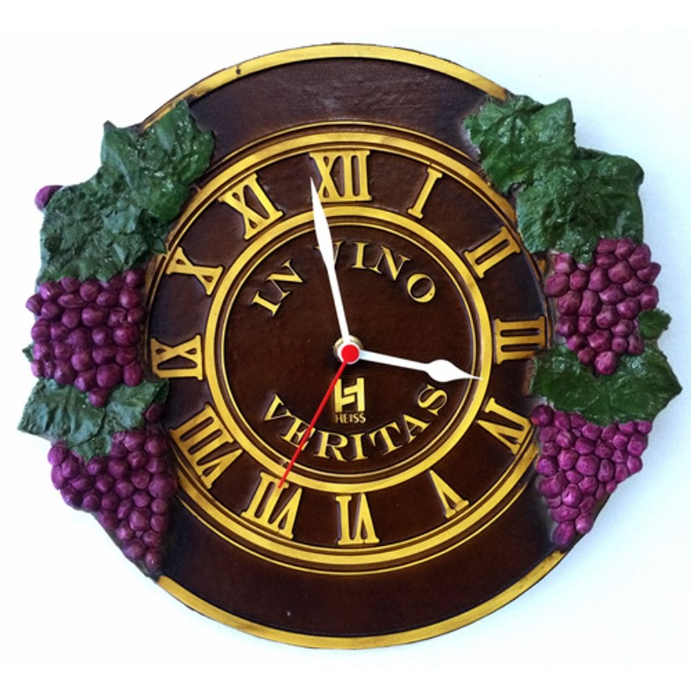 Relógio In Vino decorativo de parede