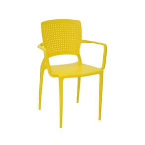 Cadeira Safira com Braço Amarela Tramontina 92049/000
