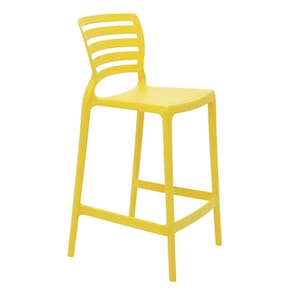 Banqueta Sofia Alta Amarela Tramontina 92127/000
