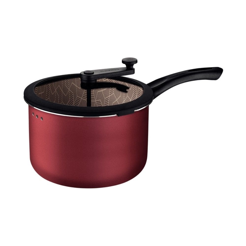 Pipoqueira Paris em Alumínio com Revestimento Antiaderente Starflon Max Vermelho 22 cm 4,8 L Tramontina 28536/722