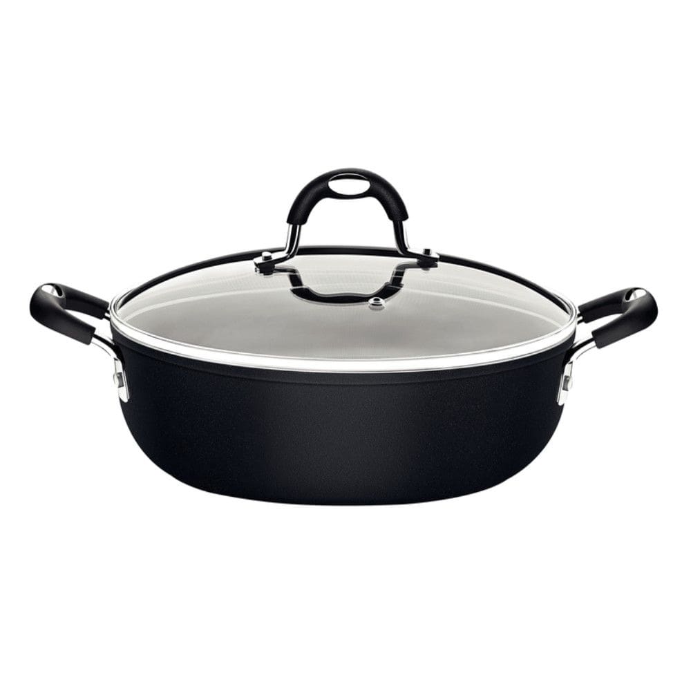 Arrozeira Mônaco Induction Preto 28 cm 4,2 L em Alumínio com Revestimento Interno Antiaderente e Alças em Silicone Tramontina 28707/028