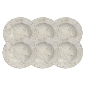 Conjunto de Pratos Rasos 06 Peças Travertino Tramontina