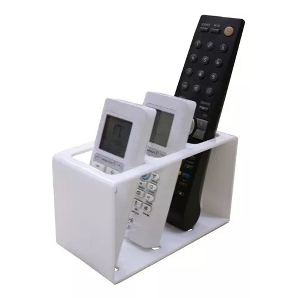 Porta Controle Remoto Com 3 Divisórias Em Acrílico