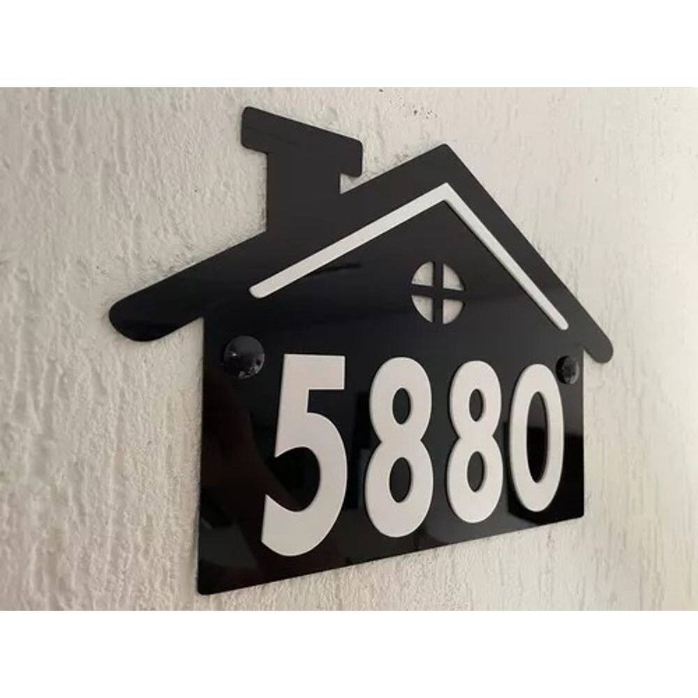Número Para Casa Personalizado, Acrílico Em Relevo
