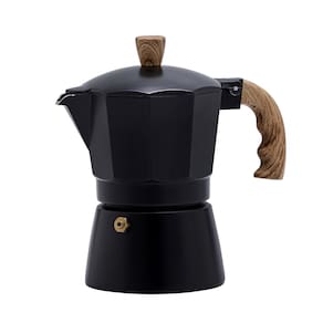Cafeteira Italiana Gourmet em Alumínio Black 150 ml Oxford