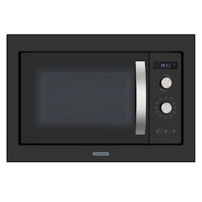 Micro-ondas de Embutir Glass Cook 8 Funções 25 L em Vidro Temperado Preto Tramontina 94880/008