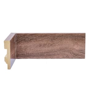 Rodapé de Poliestireno 7cm X 15mm Liso Wood Metro Linear-grw70l-pin - Barra com 2,40ml - caixa com 2,4 Unidade - Pinus