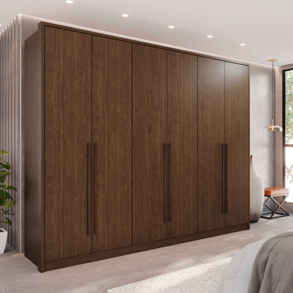 Guarda-Roupa 6 Portas 1 Gaveta Anápolis 100% MDF New Canion