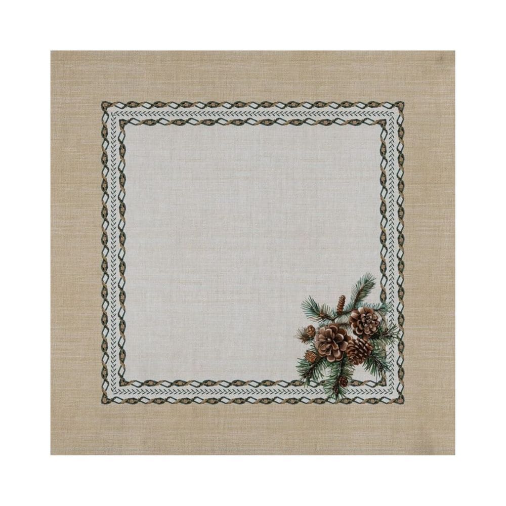 Guardanapo Natalino Encanto Das Pinhas 533122 40x40 2und Belchior