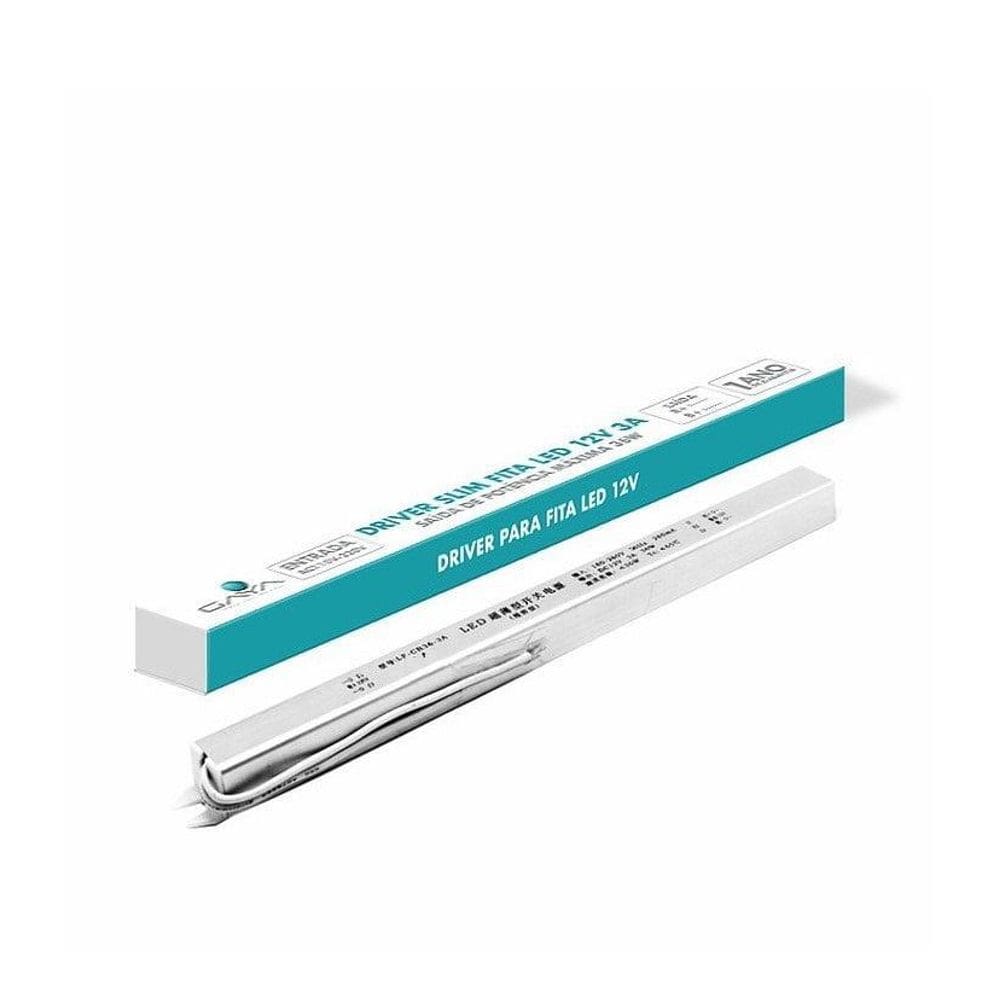 Fonte Drive Para Perfil Led Slim 12V 2A Bivolt Gaya