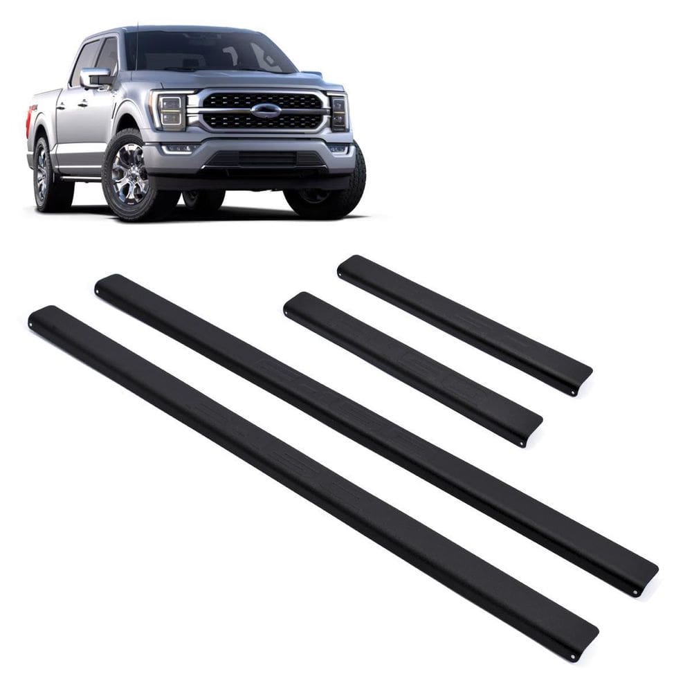 Soleira Aluminio Preta Black  Brasikar F150 2024