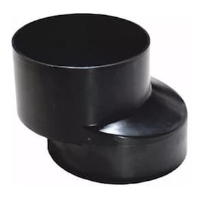 Bolsa Excêntrica Adapta Bacio Preto 10Cm Para Caixa Acoplada
