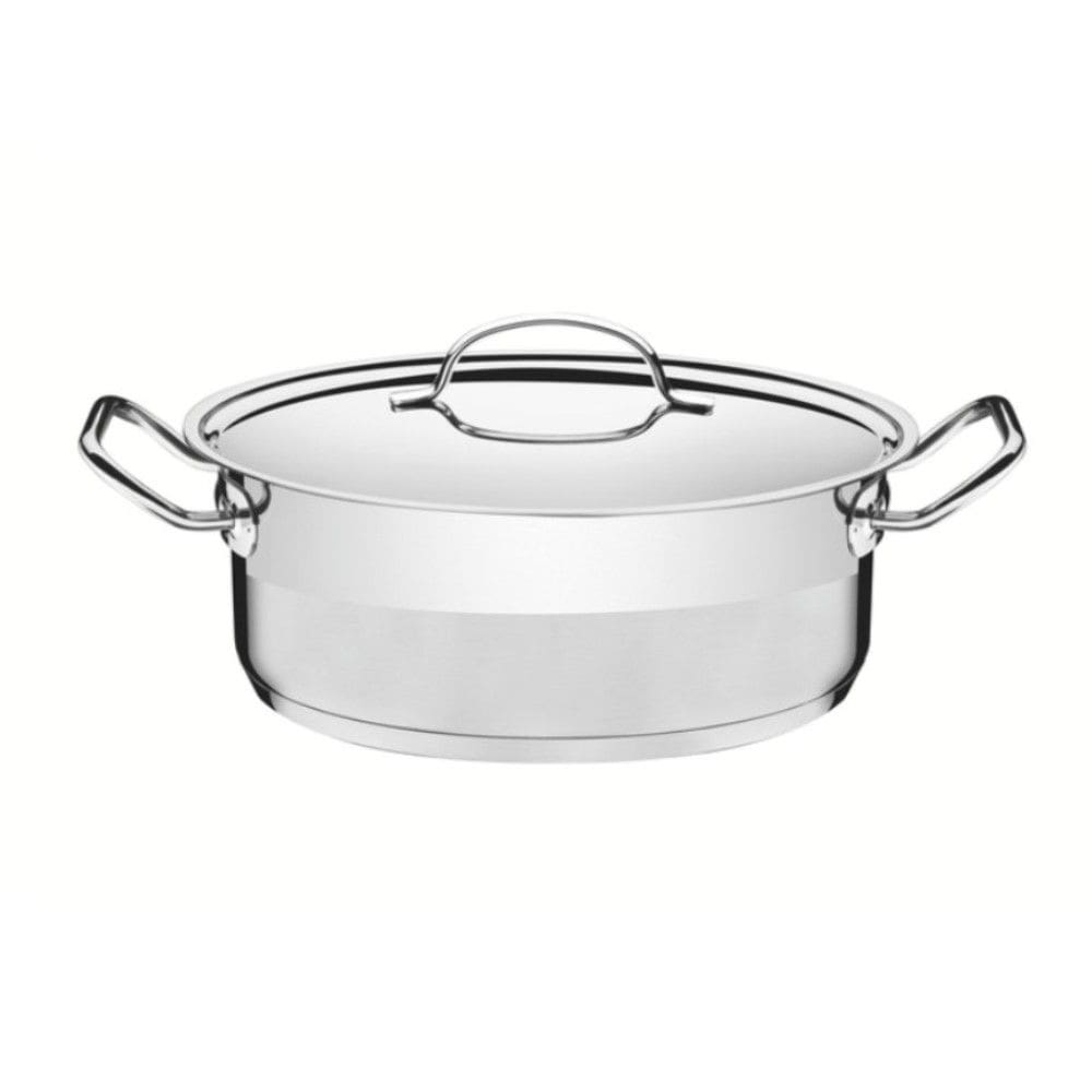 Caçarola Professional Rasa 28 cm 7,1 L em Aço Inox Fundo Triplo Detalhe Satinado Tramontina 62623/280