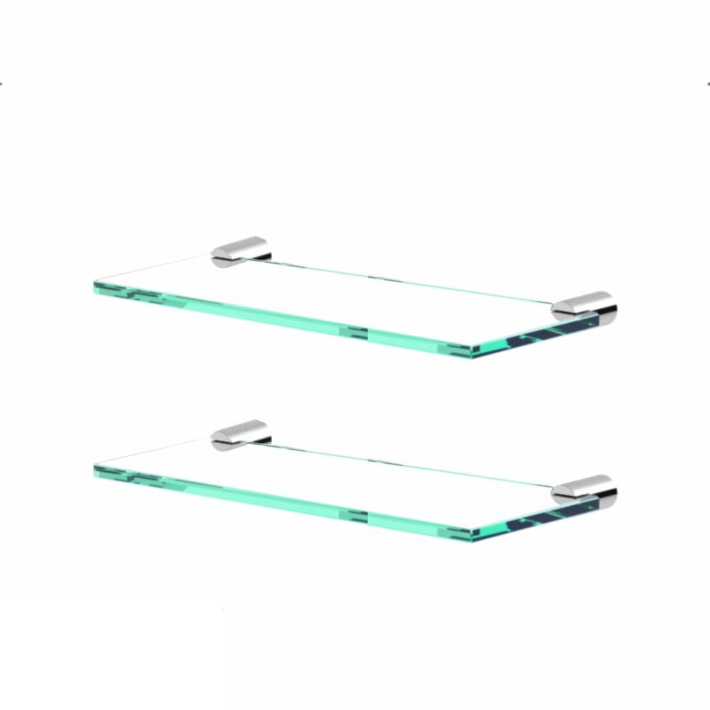 Porta Shampoo Organizador De Banheiro Kit 2 Peças Orion Suporte Prata