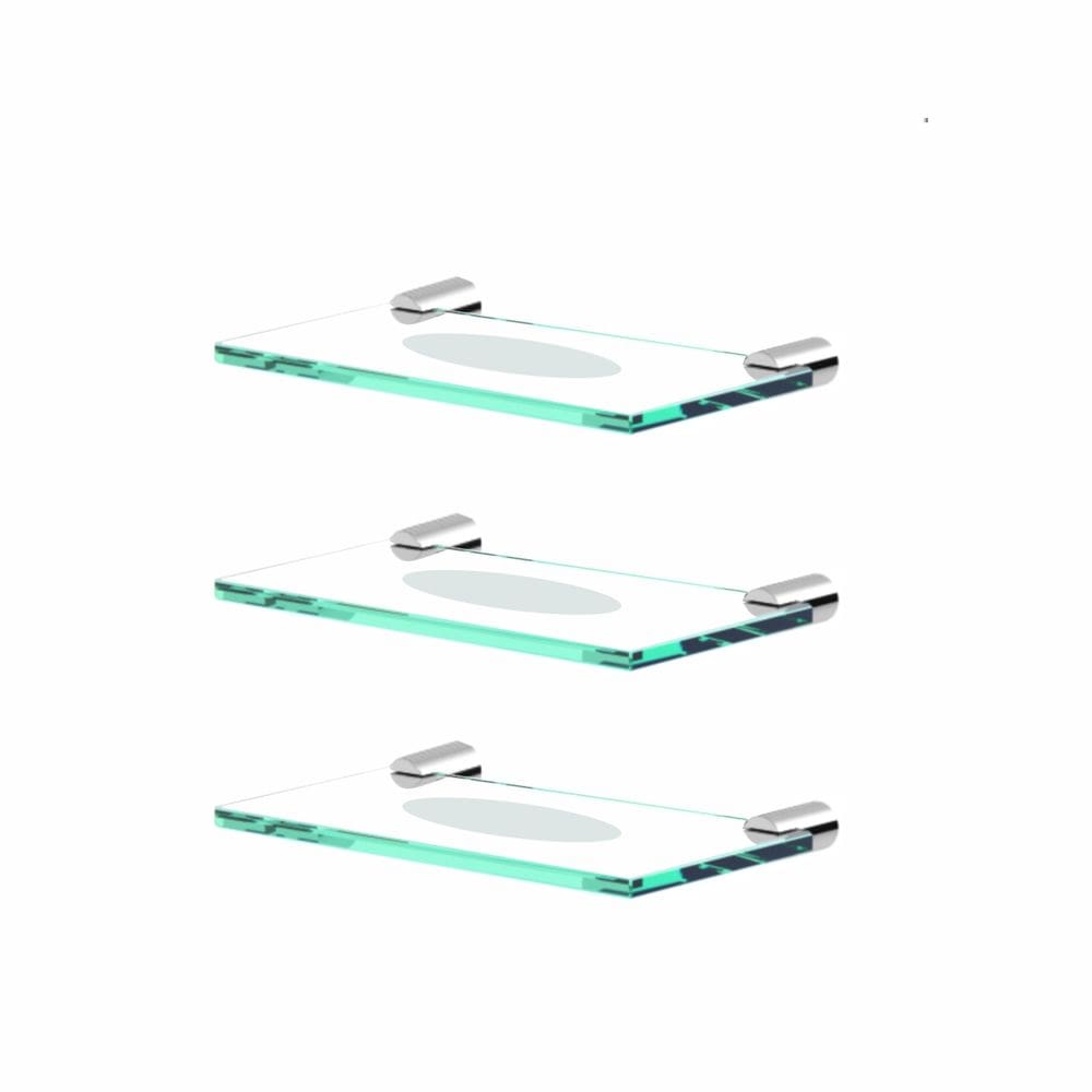 Saboneteira Para Banheiro Orion Kit 3 Peças Suporte Fenda Prata