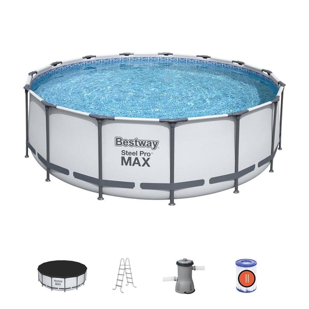 Piscina Estrutural 16015 litros Pro Max Capa Escada Filtro 110V/220V Bestway