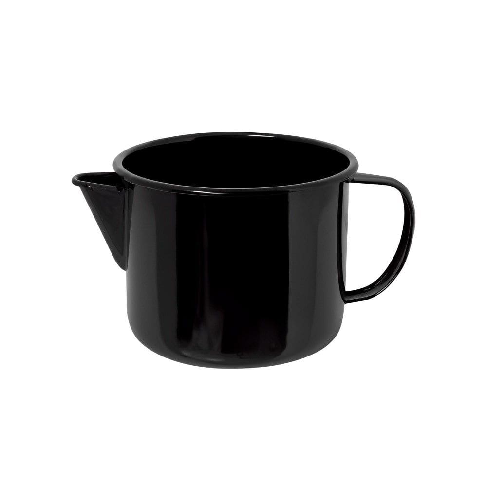 Caneca com Bico Esmaltada Preto 1 L Ewel