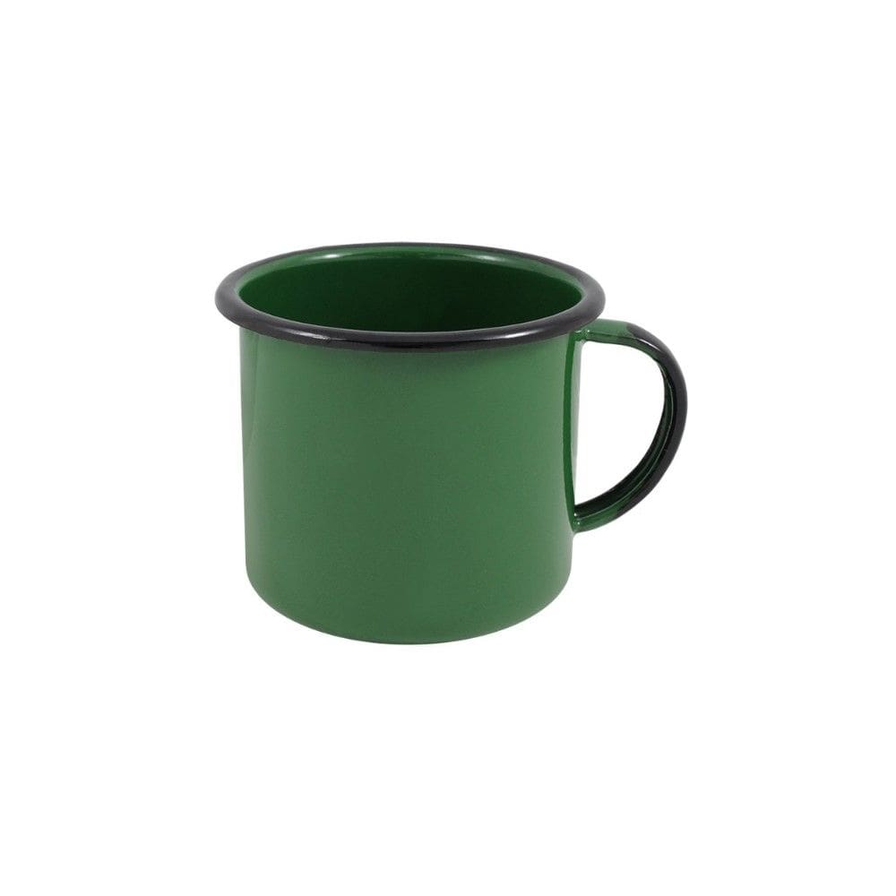 Caneca Média Esmaltada Verde 160 ml Ewel