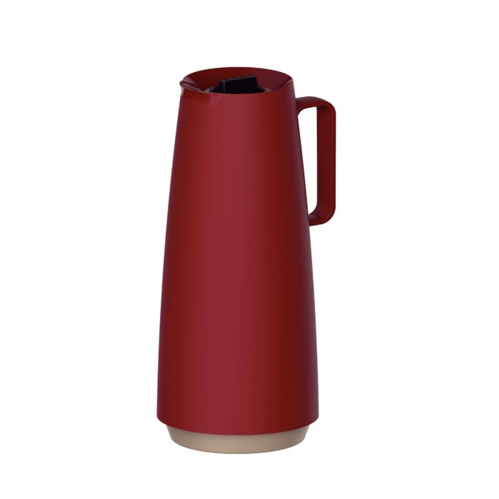 Bule Térmico Exata 1 L em Plástico Vermelho com Ampola de Vidro Tramontina 61636/106