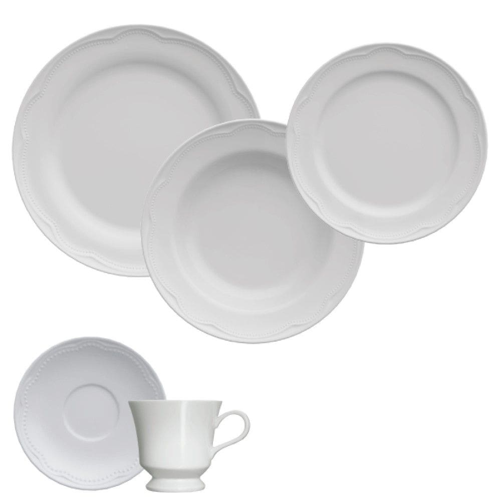 Aparelho de Jantar 30 Peças Cottage White Germer