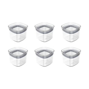Conjunto de Potes Herméticos Block 6 Peças 150 ml Transparente